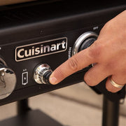 Cuisinart Grill - 36" 4 Burner Gas Griddle, 760 sq inches, Removeable Side Tables - Black-United Backyard