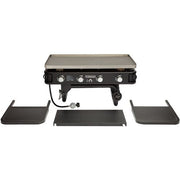 Cuisinart Grill - 36" 4 Burner Gas Griddle, 760 sq inches, Removeable Side Tables - Black-United Backyard