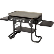 Cuisinart Grill - 36" 4 Burner Gas Griddle, 760 sq inches, Removeable Side Tables - Black-United Backyard