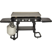 Cuisinart Grill - 36" 4 Burner Gas Griddle, 760 sq inches, Removeable Side Tables - Black-United Backyard