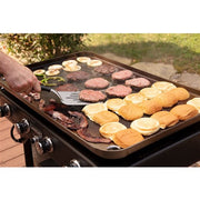 Cuisinart Grill - 36" 4 Burner Gas Griddle, 760 sq inches, Removeable Side Tables - Black-United Backyard