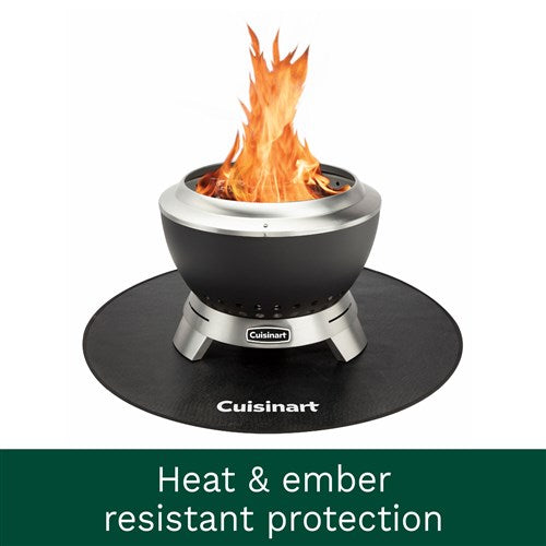 Cuisinart Grill - 36" Silicone-Coated Round Mat, Heat Resistant, Waterproof - Silicone-United Backyard