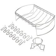 Cuisinart Grill - 4-in-1 BBQ Rack With Basket and Wing Rack - Stainless Steel-United Backyard