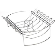 Cuisinart Grill - 4-in-1 BBQ Rack With Basket and Wing Rack - Stainless Steel-United Backyard