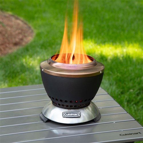 Cuisinart Grill - 7.5" Table-Top Cleanburn Smokeless Fire Pit/Dual-Fuel-United Backyard