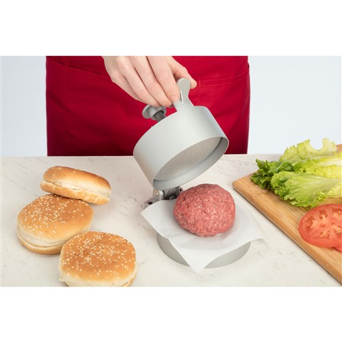 Cuisinart Grill - Adjustable Burger Press Patty Thickness form 1/4" to 1 1/2" - Aluminum-United Backyard