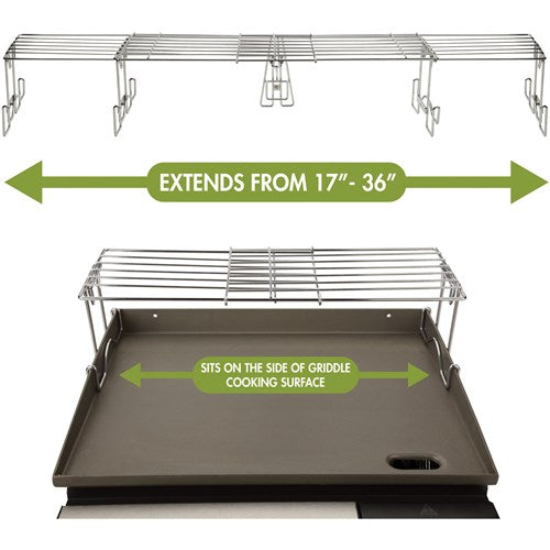 Cuisinart Grill - Adjustable Griddle Warming Rack, Light Cooking, Warming & Toasting-United Backyard