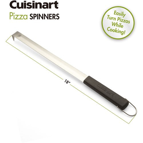 Cuisinart Grill - Alfrescamore Pizza Spinners, Spike Ends, Rubber Grips, 18"-United Backyard