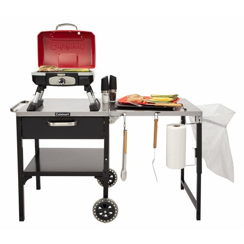 Cuisinart Grill - Aluminum Folding Prep Table 48" x 24" , Cover Included-United Backyard