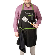 Cuisinart Grill - BBQ Apron & Towel Set, 3 Utensil Pockets-United Backyard