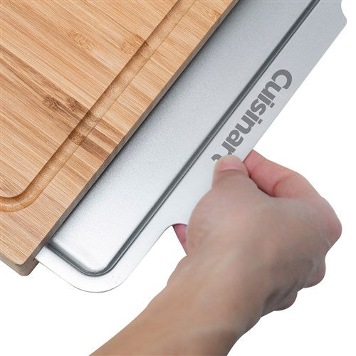 Cuisinart Grill - Bamboo Cutting Board w/Slide Out Tray BPA Free-United Backyard