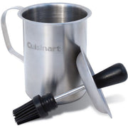 Cuisinart Grill - Basting Pot with Brush, 16oz. Stainless Pot-United Backyard