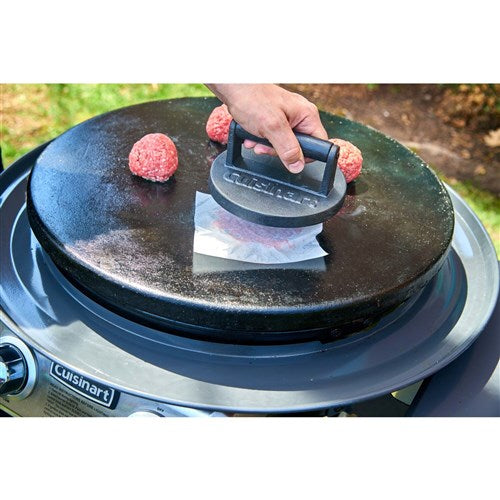 Cuisinart Grill - Cast Iron Smash Burger Press, Cooks Food Evenly-United Backyard