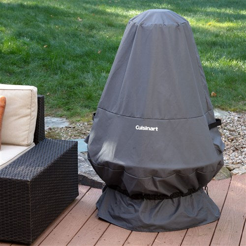 Cuisinart Grill - Chimnea Fire Pit Cover - Fits COH-600 - Black-United Backyard