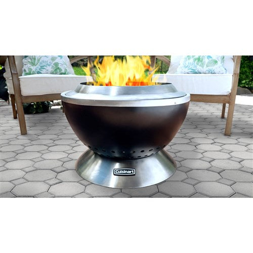 Cuisinart Grill - Cleanburn Outdoor Fire Pit, Smokeless, Easy Clean Ash Tray - Stainless-United Backyard