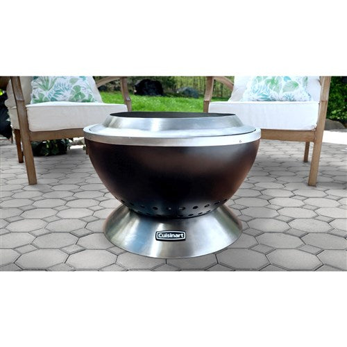 Cuisinart Grill - Cleanburn Outdoor Fire Pit, Smokeless, Easy Clean Ash Tray - Stainless-United Backyard