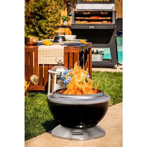 Cuisinart Grill - Cleanburn Outdoor Fire Pit, Smokeless, Easy Clean Ash Tray - Stainless-United Backyard