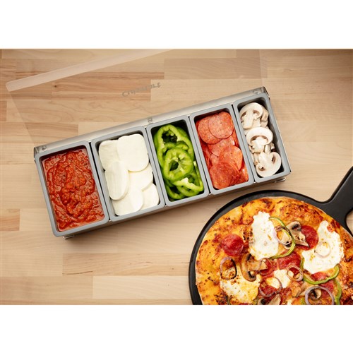 Cuisinart Grill - Condiment & Topping Station for Pizza, Omelets, Burgers, Tacos & More-United Backyard