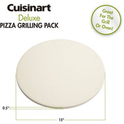 Cuisinart Grill - Deluxe Pizza Set Includes Cordierite Stone, Pizza Cutter and Peeler-United Backyard