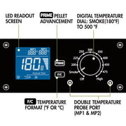 Cuisinart Grill - Deluxe Wood Pellet Grill & Smoker, 8 in 1 Cooking Capabilities-United Backyard