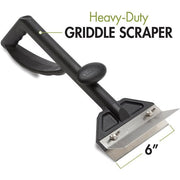 Cuisinart Grill - Griddle Scraper, 6" Stainless Steel Blade, Ergonomic Handle-United Backyard
