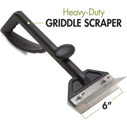 Cuisinart Grill - Griddle Scraper, 6" Stainless Steel Blade, Ergonomic Handle-United Backyard