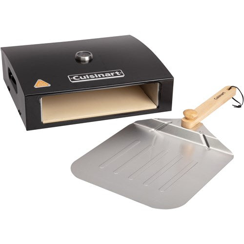 Cuisinart Grill - Grill Top Pizza Oven Kit, Sits on Grill, Includes 12" Pizza Peel - Cordierite Stone-United Backyard