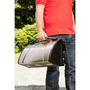 Cuisinart Grill - Grillster Portable Gas Grill, 16" Diameter, Enameled Grate, Hinged Lid - Stainless-United Backyard