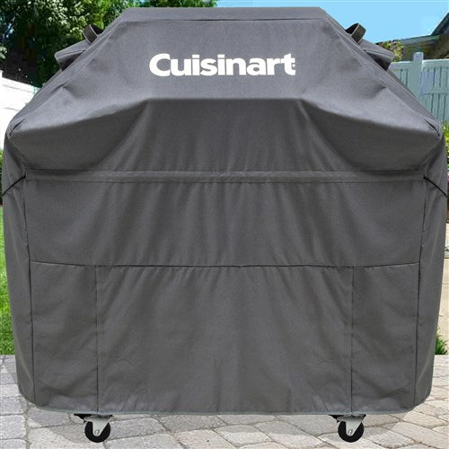 Cuisinart Grill - Heavy Duty 4-5 Burner BBQ Gas Grill Cover, UV Protected - Gray-United Backyard