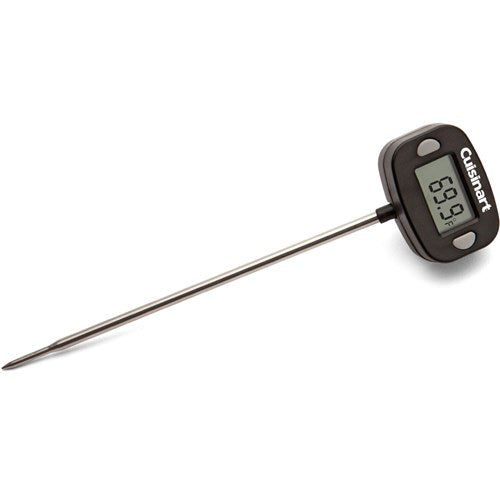 Cuisinart Grill - Instant Read Digital Meat Thermometer, Flex LCD Display - Black-United Backyard