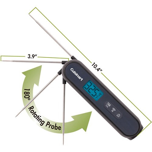 Cuisinart Grill - Instant read and Infared Thermometer, 2 in 1 Foldable-United Backyard