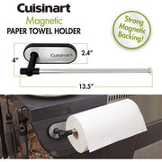 Cuisinart Grill - Magentic Paper Towel Holder, Can Use Vertical or Horizontal - Black-United Backyard