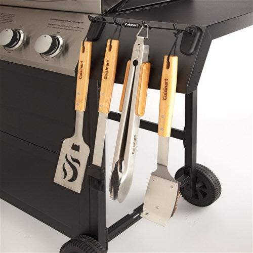 Cuisinart Grill - Magentic Tool Rack, Stays Securely in Place - Black-United Backyard