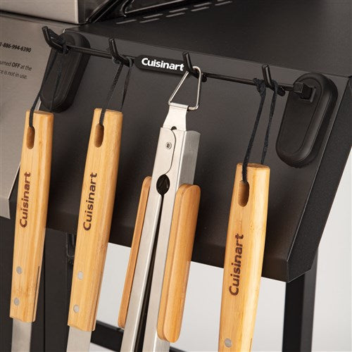 Cuisinart Grill - Magentic Tool Rack, Stays Securely in Place - Black-United Backyard