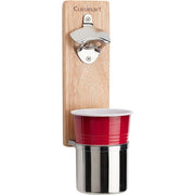 Cuisinart Grill - Magnetic Bottle Opener & Cup Holder, Catches the Caps, Hold Cans Too-United Backyard