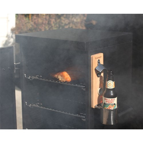 Cuisinart Grill - Magnetic Bottle Opener & Cup Holder, Catches the Caps, Hold Cans Too-United Backyard