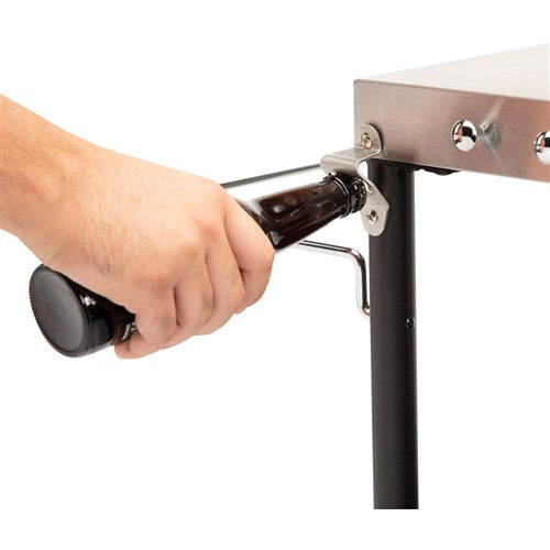 Cuisinart Grill - Outdoor BBQ Prep Table 36" x 18" Storage Shelf, Paper Towel Holder - Stainless Steel-United Backyard