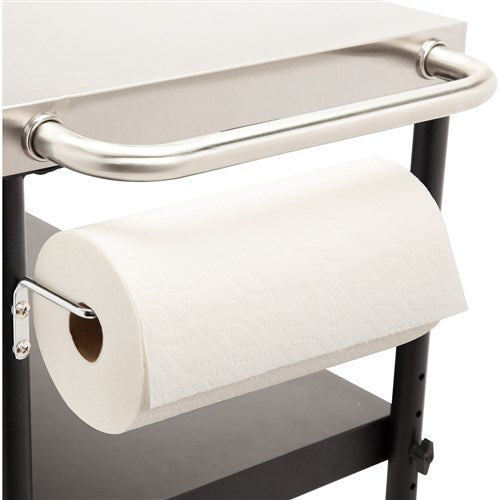 Cuisinart Grill - Outdoor BBQ Prep Table 36" x 18" Storage Shelf, Paper Towel Holder - Stainless Steel-United Backyard