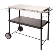 Cuisinart Grill - Outdoor BBQ Prep Table 36" x 18" Storage Shelf, Paper Towel Holder - Stainless Steel-United Backyard