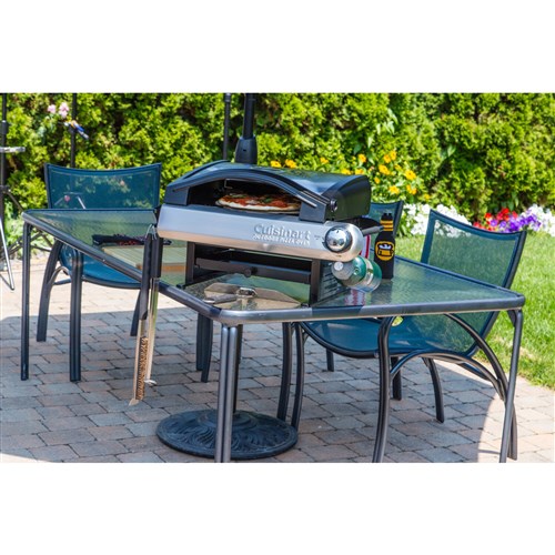 Cuisinart Grill - Outdoor Pizza Oven, 15, 000, Portable with Accessories - Stainless-United Backyard