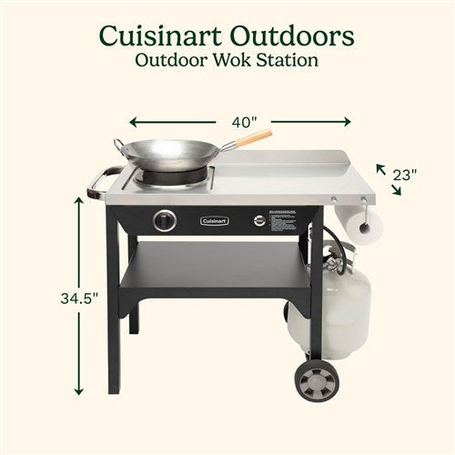 Cuisinart Grill - Outdoor Wok Station, Wok Burner, Prep Space-United Backyard