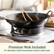 Cuisinart Grill - Outdoor Wok Station, Wok Burner, Prep Space-United Backyard