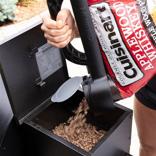 Cuisinart Grill - Pellet Dispenser Bag Clip, Integrated Bag Seal Cutter - Black-United Backyard