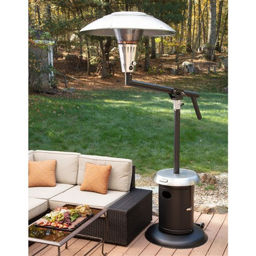 Cuisinart Grill - Perfect Position Propane Patio Heater, Swivel Design - Stainless-United Backyard