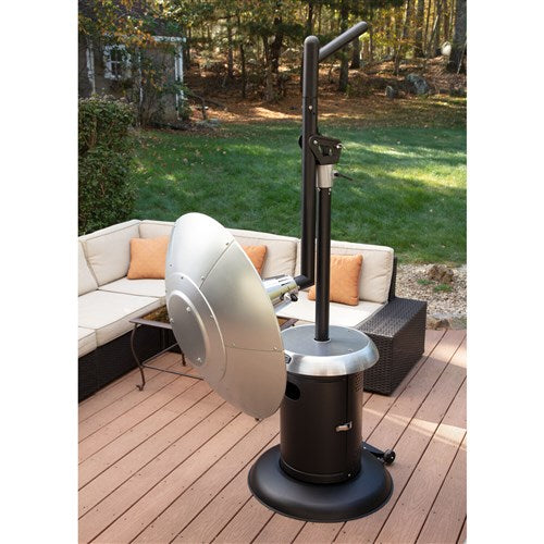 Cuisinart Grill - Perfect Position Propane Patio Heater, Swivel Design - Stainless-United Backyard