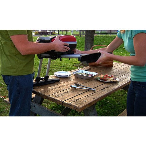 Cuisinart Grill - Petit Gourmet Gas Grill with Versa Stand - Red-United Backyard