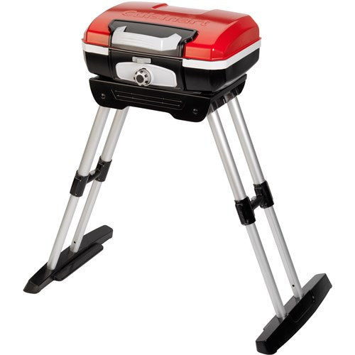 Cuisinart Grill - Petit Gourmet Gas Grill with Versa Stand - Red-United Backyard