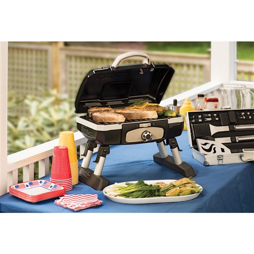 Cuisinart Grill - Petit Gourmet Tabletop Portable Gas Grill - Black-United Backyard