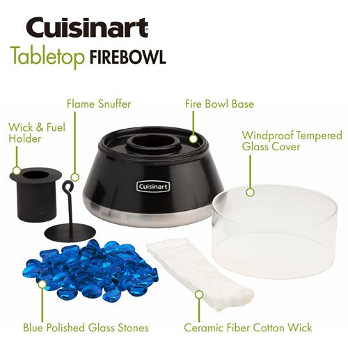 Cuisinart Grill - Petite Tabletop Fire Bowl, No Smoke, Repels Insects-United Backyard