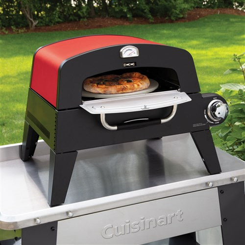 Cuisinart Grill - Portable Propane Pizza Oven, 15000BTU, Pizza Stone Included - Stainless-United Backyard